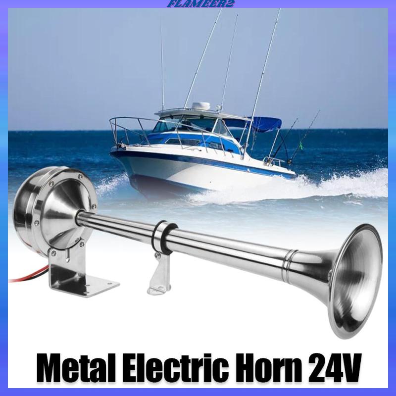 Kèn Đơn 24V 150DB Âm Thanh Siêu Lớn Cho Xe Tải / Tàu Thuyền / SUV / Flameer2