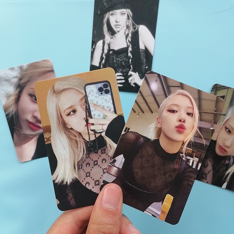 Set 5 Tấm Bưu Thiếp In Hình Nhóm Nhạc BLACKPINK Thẻ
