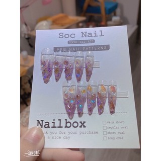 Nail box đính đá pha Lê