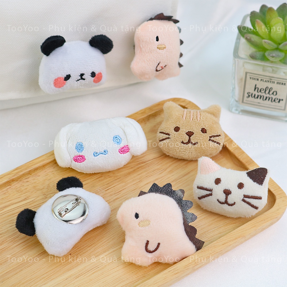 Pin cài balo, huy hiệu cài balo hình thú dễ thương cute TY0288