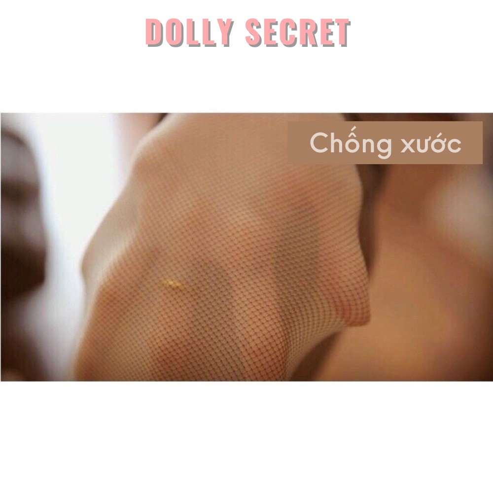 Quần tất 3D che khuyết điểm chân lưới lót nỉ chống xước giữ ấm DOLLY SECRET T25