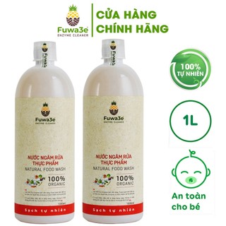 Nước ngâm rau của quả sinh học Fuwa3e làm sạch thực phẩm combo 2 chai 1L