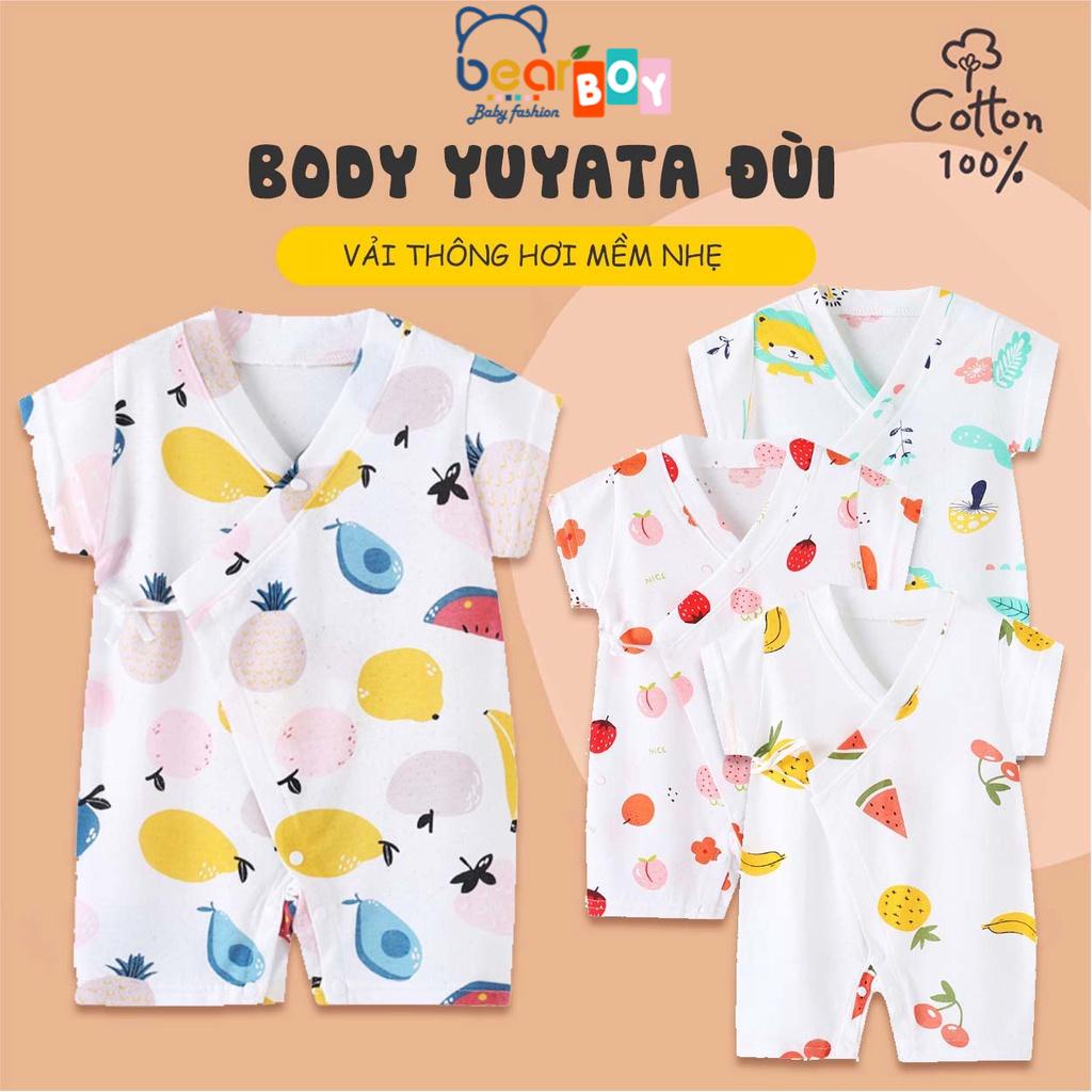 Body Yukata Đùi Lưới Thoáng Khí, Mềm Mịn Cho Bé Trai/ Bé Gái Từ 5-12kg