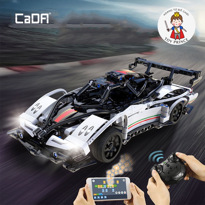 ĐỒ CHƠI LẮP RÁP LEGO ĐIỀU KHIỂN TỪ XA HAI CHẾ ĐỘ SIÊU XE RC TECHNIC PAGANI HUAYRA Z-WIND C51054