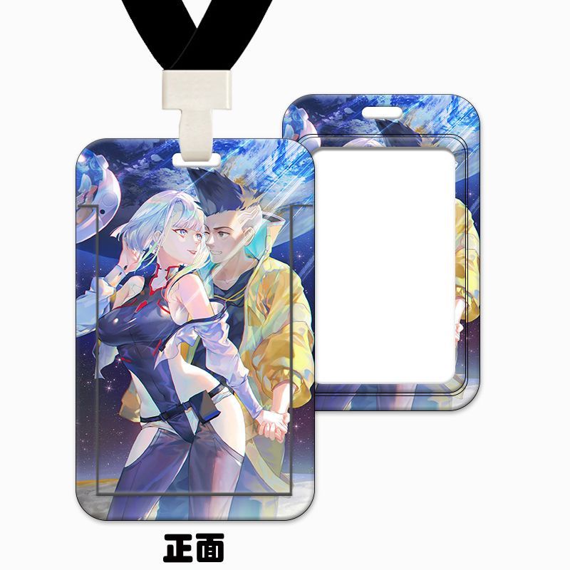 Cyberpunk: Edgerunners Merchandise Student Meal Card Holder Campus Keychain Access Control Connect Factory Brand Badge