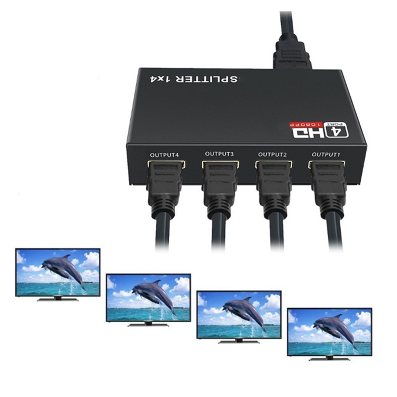 Bộ Chia Cổng HDMI 1 Trong 4 Ra HD 1.4 HDCP 1080P Cho HDTV DVD PS3 Xbox