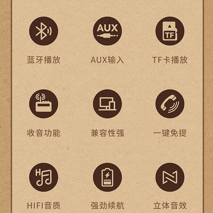 Loa Bluetooth HM 11 Plus kích thước lớn hơn bản HM11 ThườngKhông Dây Phong Cách Vintage Hỗ Trợ FM/AM/SW