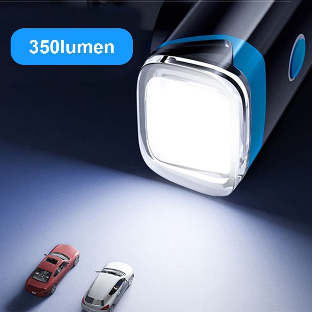 Hàng Có Sẵn Còi Xe Đạp Đa Chức Năng Đèn Pha Cảm Ứng Xe Đạp 2400 Mah Đèn Pha Lái Xe Đèn Pin Mạnh Sạc Usb Elle