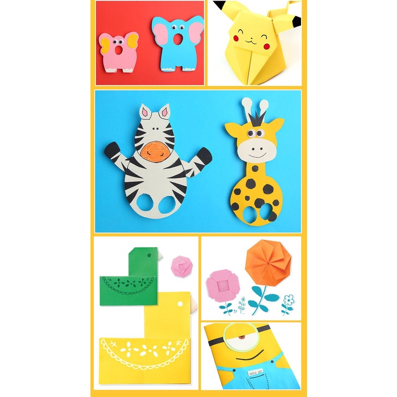 ĐỒ CHƠI GIẤY ORIGAMI CHÍNH HÃNG JOAN MIRÓ 100 TỜ 10 MÀU BÉ TẬP LÀM THỦ CÔNG