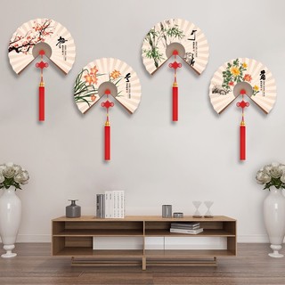 Decal Dán Tường mẫu Quạt 3d dán phòng khách