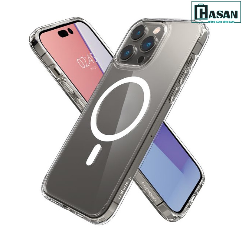 Ốp lưng Magsafe iPhone 14 Pro SPIGEN Crystal Hybrid Magfit