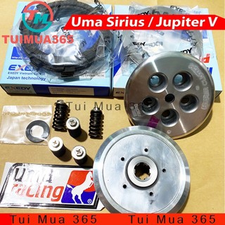 Nồi độ 5 lò xo uma racing dùng cho sirius, jupiter v kèm bộ 5 lá bố và bộ 4 lá sắt