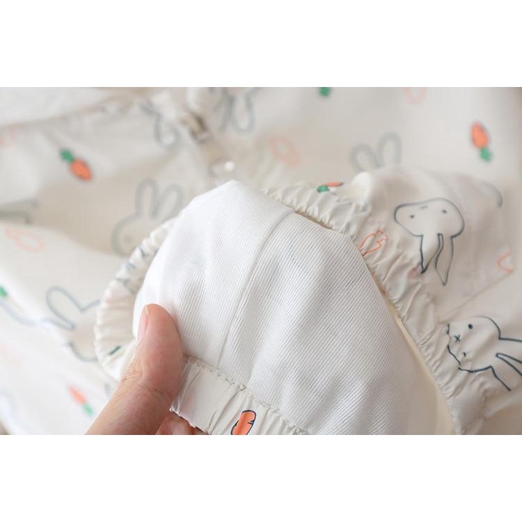 Áo Khoác Mỏng In Họa Tiết Dễ Thương Phong Cách Hàn Quốc Cho Bé Gái