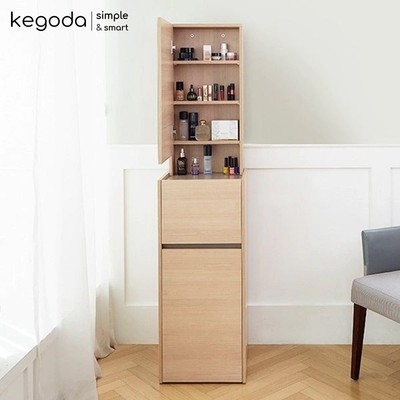 Bàn Trang Điểm Có Gương Soi, Tủ Phấn 2 Cánh 1 Ngăn Kéo Để Đựng Mỹ Phẩm Makeup KEGODA KGD48