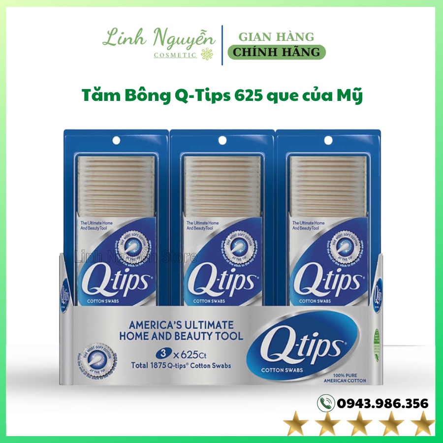 Tăm Bông Q-Tips 625 que của Mỹ