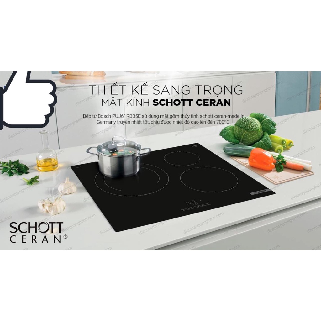 BẾP TỪ BOSCH 3 VÙNG PUJ61RBB5E  2022