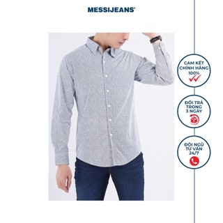 Áo sơ mi nam dài tay họa tiết chấm bi messijeans ssm-541-28