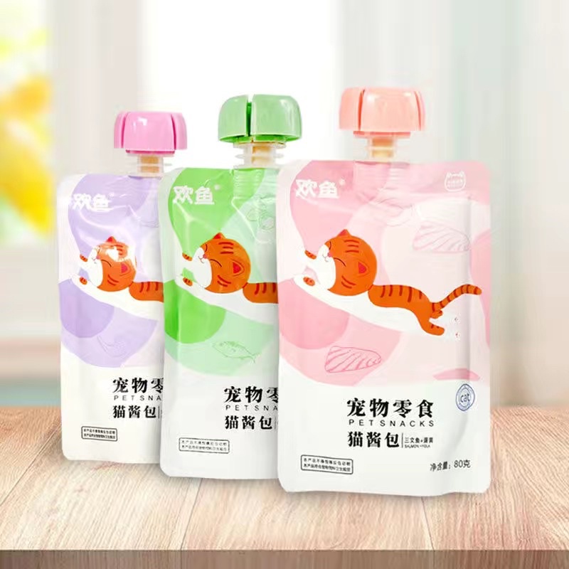 Súp Thưởng Nắp Vặn Tuyp 80gram 3 Vị Giúp Mèo Tăng Cân