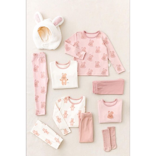 Set 2 bộ thỏ  thu đông chất zip cho bé - có buôn sỉ-SP 1991