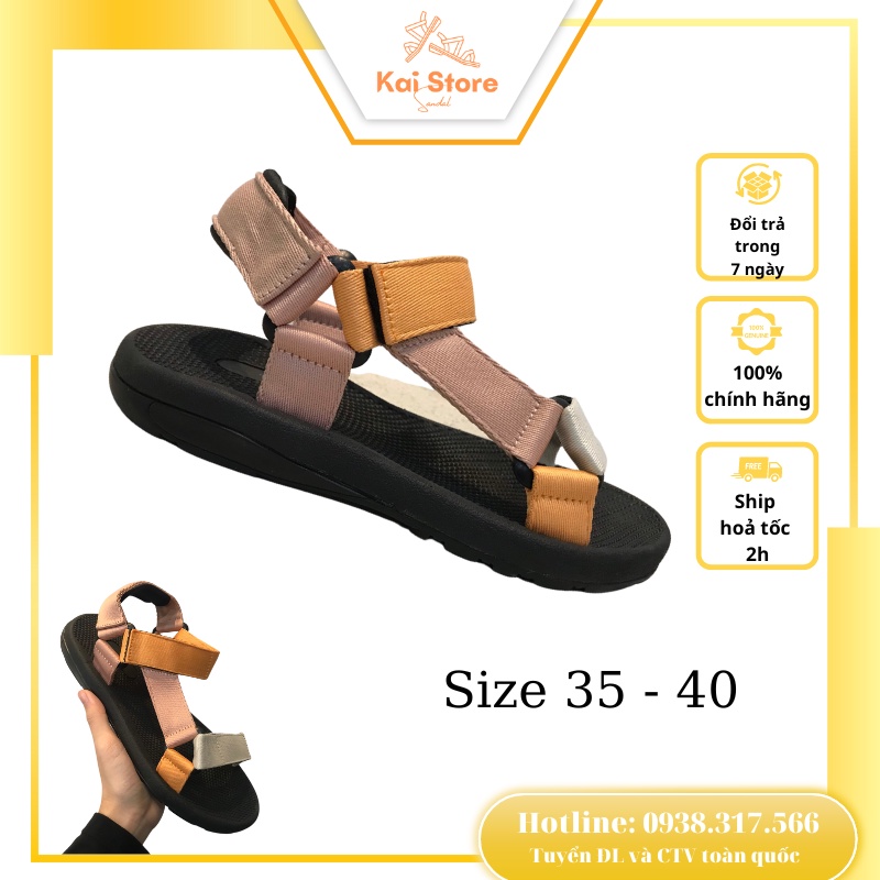 Giày Sandal Chữ Y Nam Nữ Học Sinh Sinh Viên Đi Học, Đi Chơi Đế Cao Su, Dép Có Quai Hậu, Dây Dù Full Size -Wigo Young