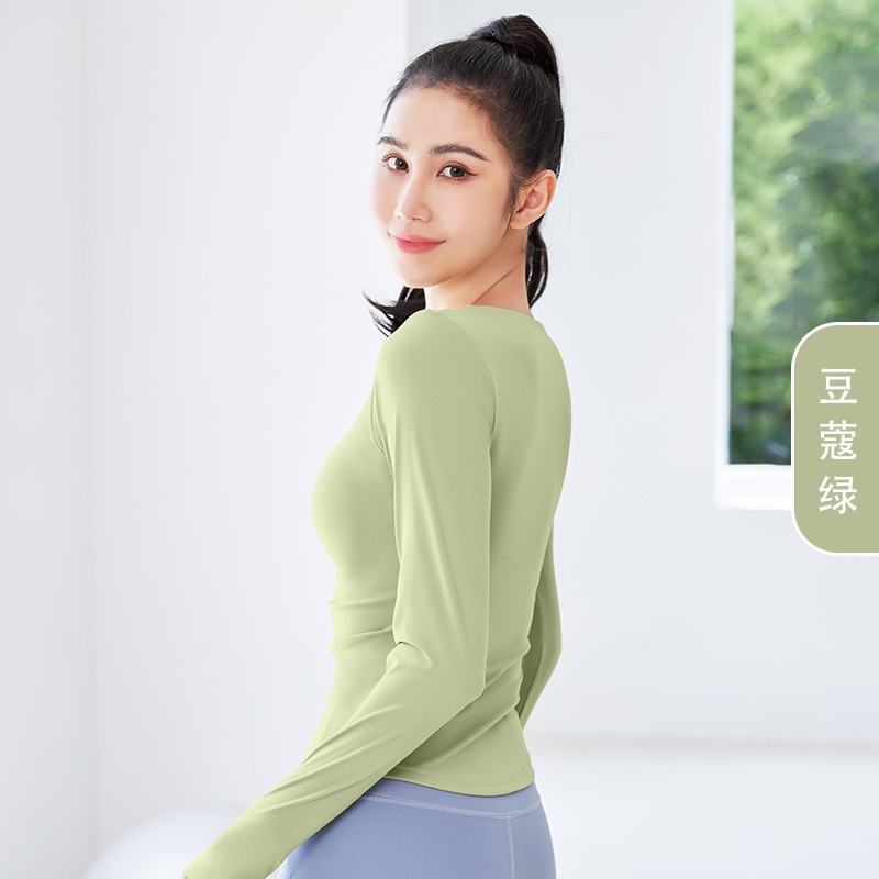 Áo Thun Thể Thao Tay Dài Ôm Dáng Chất Liệu Khô Thoáng Nhanh Thời Trang Cho Nữ