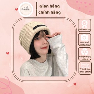 Mũ Len Dài trùm đầu, Thời Trang Hàn Quốc, Nón Len Đẹp Dệt Kim Mùa Đông Unisex Nam Nữ Giá Rẻ Nhiều Màu - Nalita