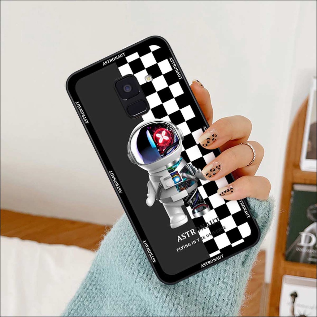 Ốp lưng điện thoại Samsung A8 2018 / A8 Plus / A8+ astronaut, bear leopart, sheep, vỏ ốp rẻ bền đẹp