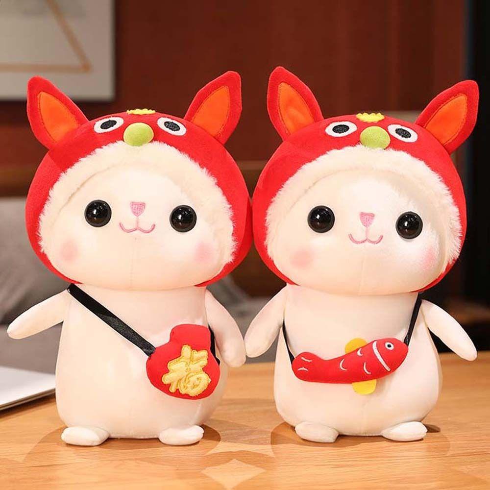 ANEMONE Thỏ Nhồi Bông Dễ Thương Phong Cách Trung Hoa