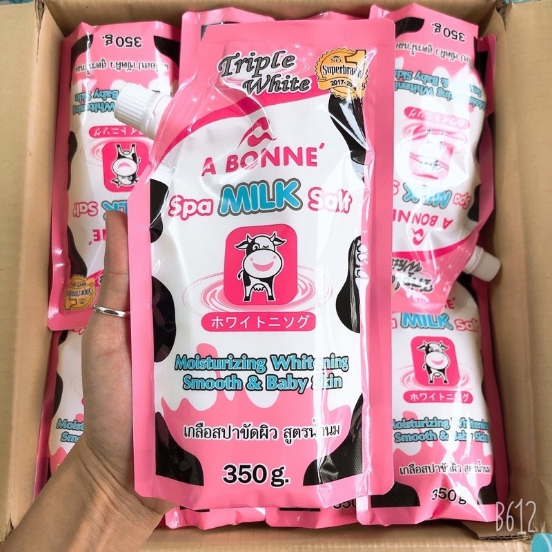 Muối Tắm Sữa Bò Tẩy Tế Bào Chết A Bonne Spa Milk Salt Thái Lan 350gr KABA