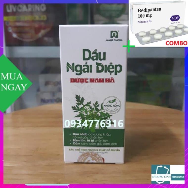 Combo Bedipanten 100mg +  Dầu ngải diệp Dược Nam Hà chai 50ml ( Chính hãng )