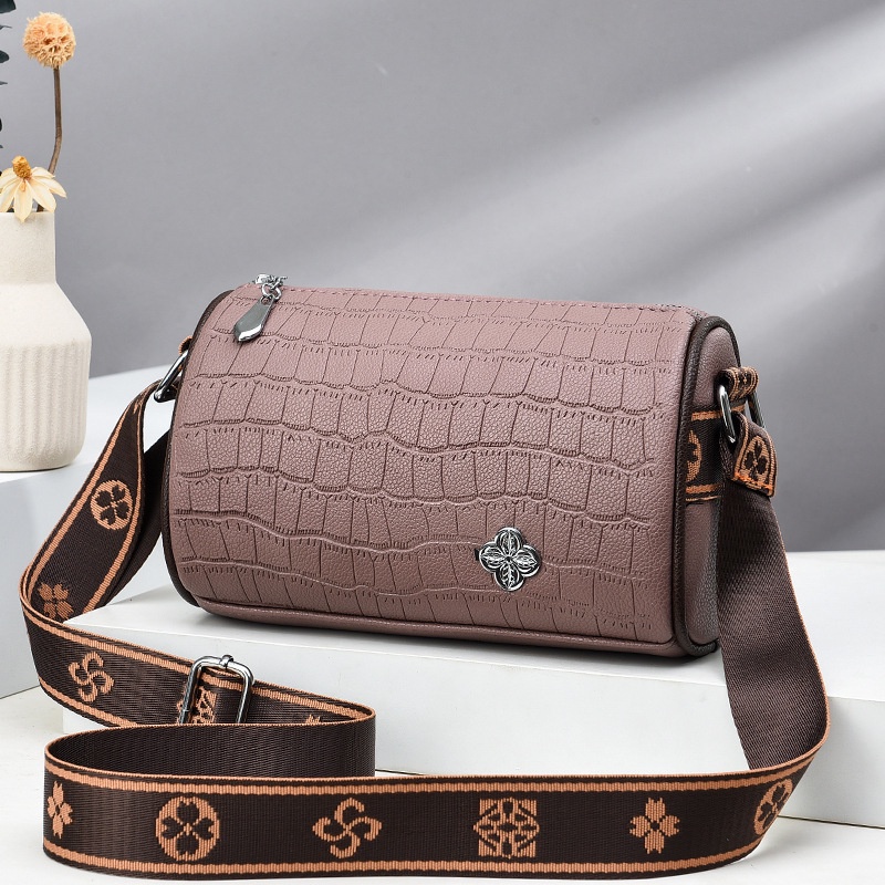 Túi Xách Boston Đeo Chéo Vai Hình Tròn Cỡ Nhỏ Thời Trang Cao Cấp Cho Nữ