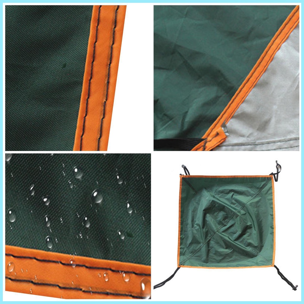 Tấm Bạt Che Mái Hiên 56 * 56CM Gọn Nhẹ Chống Thấm Nước 210T Màu Bạc Tiện Dụng