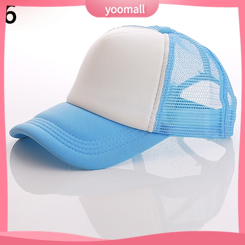 {YO} Mũ Lưỡi Trai Phối Lưới Che Nắng Điều Chỉnh Được Hấp Dẫn Unisex