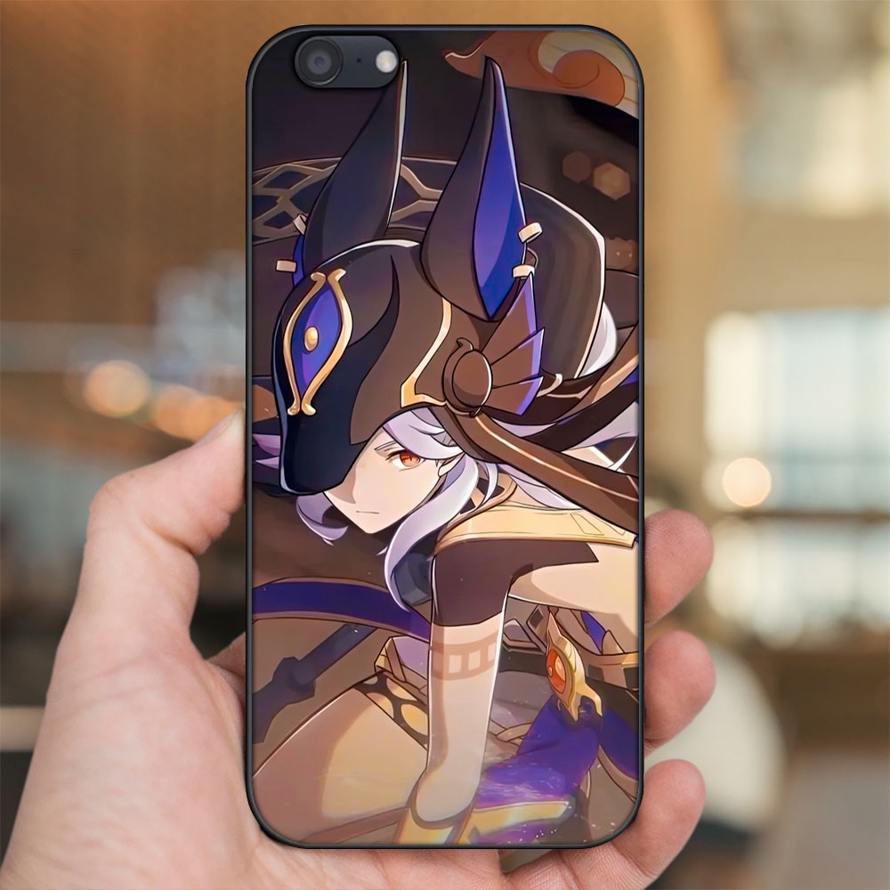 Ốp lưng Oppo A71 viền đen in hình Cyno Genshin Impact