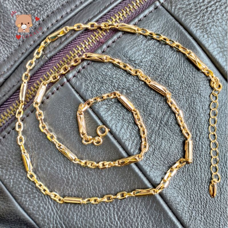 Dây Chuyền Xuping Nam Nữ Mạ Vàng 18K Cả Năm Không Phai Có Khắc Ký Hiệu XP - Người Đeo Y Vàng Thật - Lokalo 29.10.22