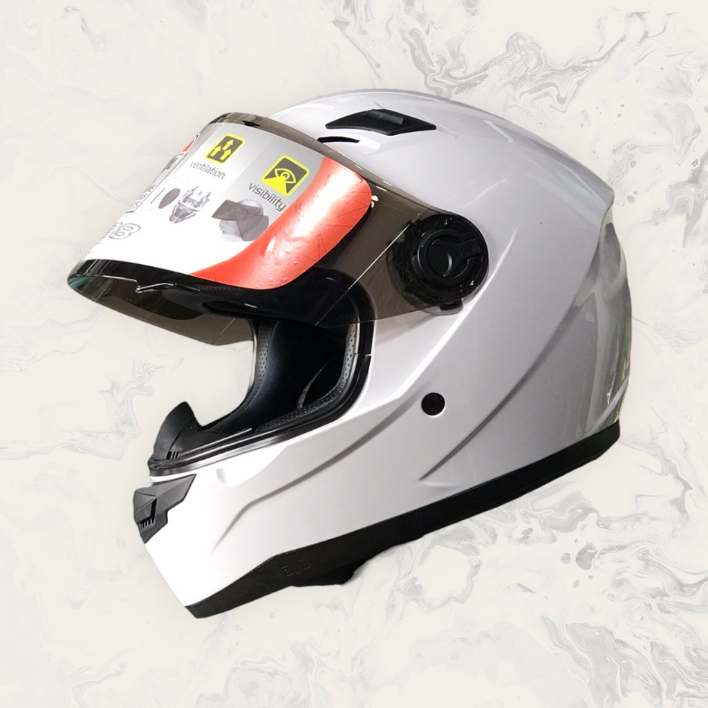 Mũ Bảo Hiểm Fullface AGU Siêu Chất - BH Chính Hãng 12 Tháng - Tặng chốt kính + túi đựng mũ