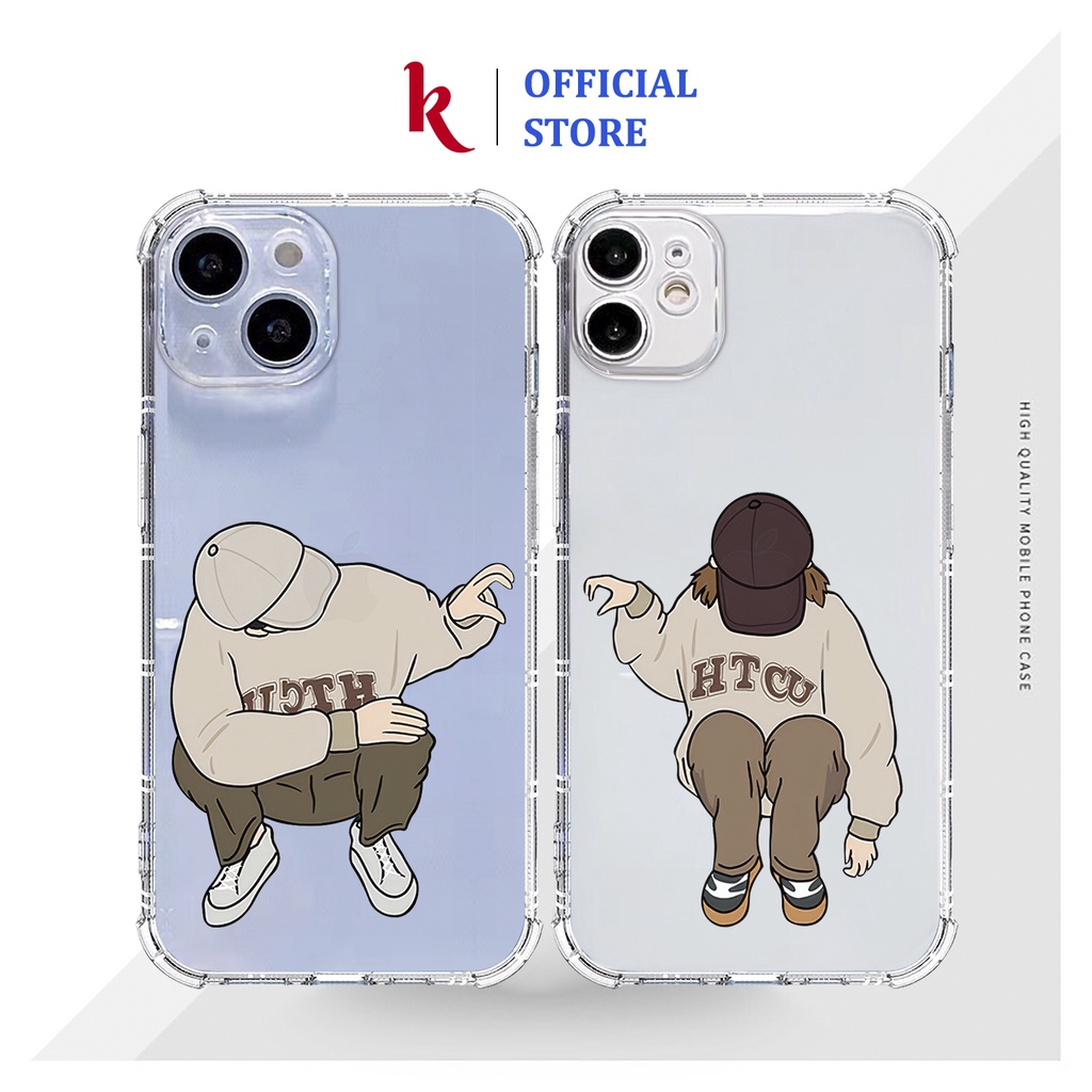 Ốp lưng iphone cặp đôi Thả Thính dẻo trong suốt case 14plus 14 pro max 13 12 promax 11 mini 6 6s 7 8 plus x xr xs Se