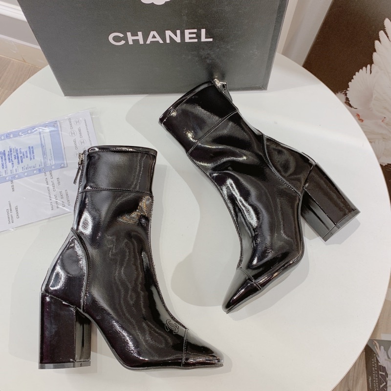 ❤️BOOTS DA BÓNG GÓT TRỤ 9cm. HÀNG QUẢNG CHÂU FULL BOX