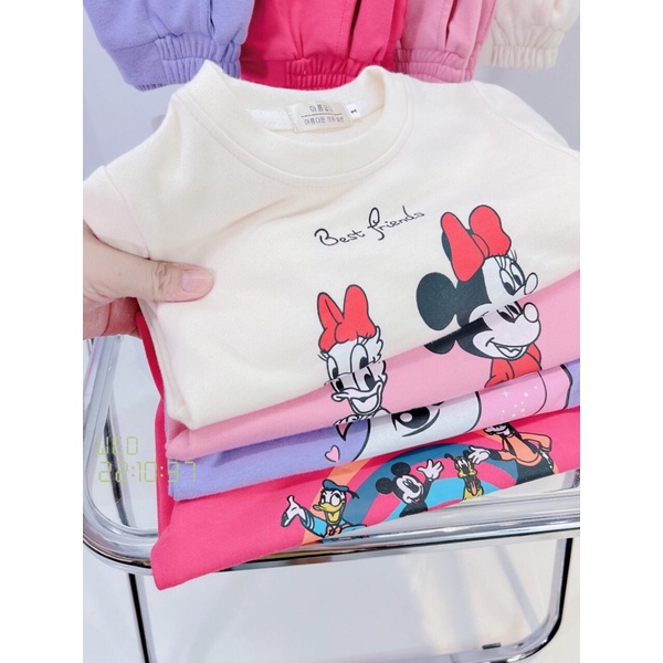 Bộ nỉ bé gái 9-21kg