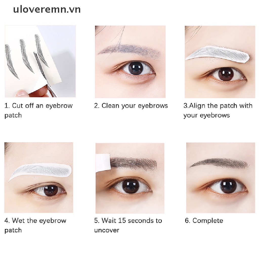 Set 10 Cặp Lông Mày Giả Dành Cho Nam Giới