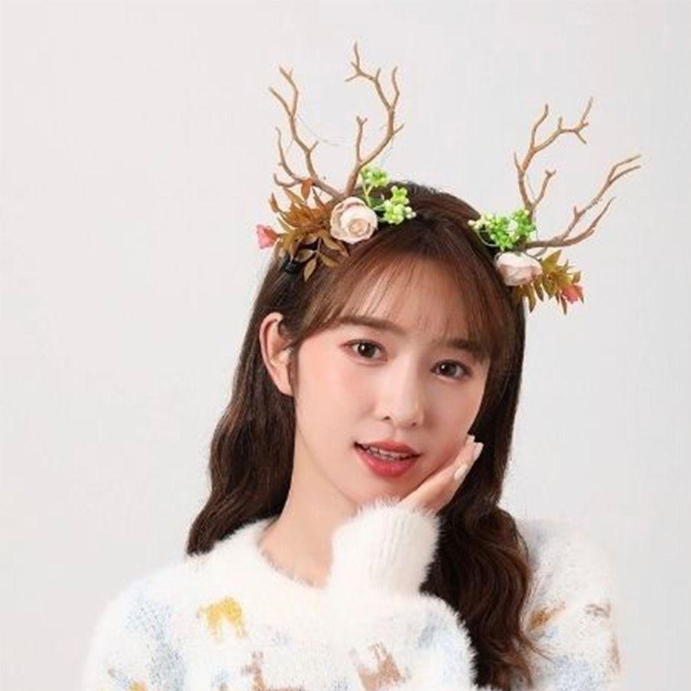 Băng Đô Cài Tóc Đính Đèn LED Phát Sáng Phong Cách Hàn Quốc