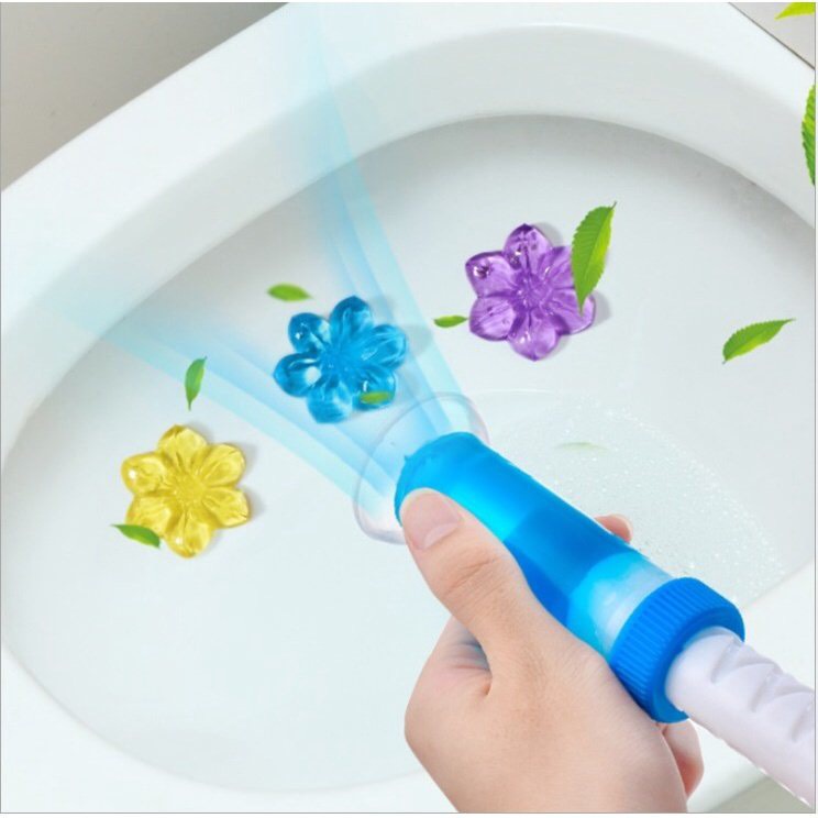 Gel thơm làm sạch khử mùi vệ sinh Diệt khuẩn bồn cầu hình bông hoa