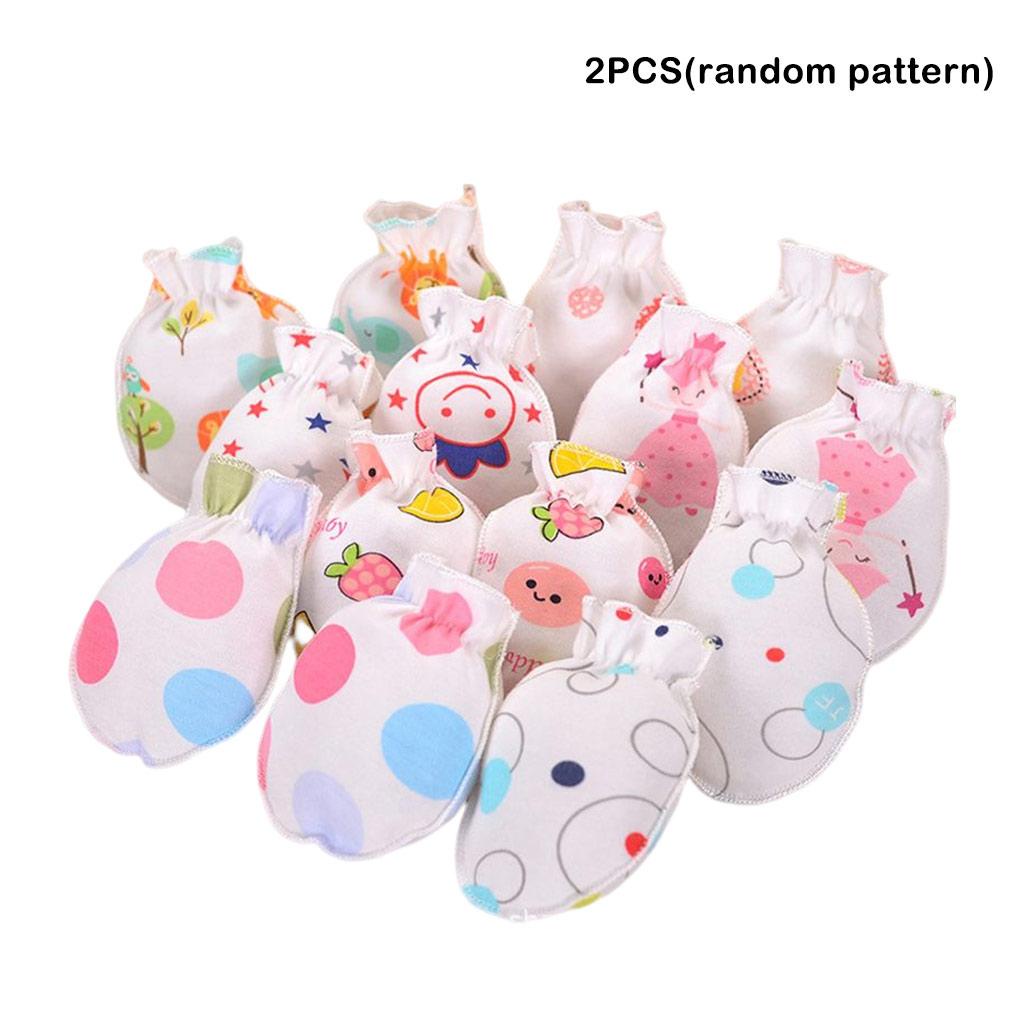 2 Đôi Găng Tay Chống Cào Xước Bảo Vệ Mặt Cho Bé