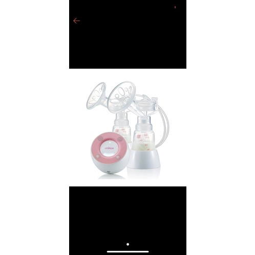 Thanh lý máy hút sữa unimom minuet điện đôi đã sử dụng pin tốt hàng Hàn