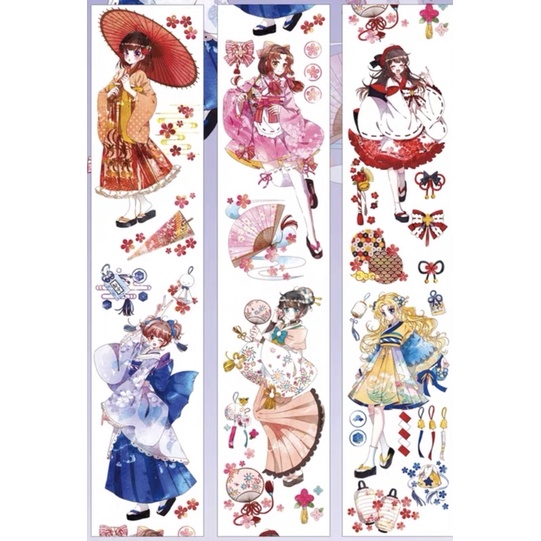 Washi tape nhân vật nữ N06