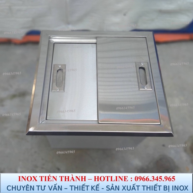 Thùng đá 3 lớp âm bàn chuẩn inox 304