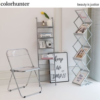 Ghế trong suốt gấp gọn, Kệ ziczac đựng tạp chí, phụ kiện chụp hình Decor trang trí