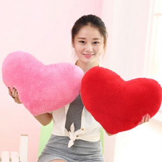 gối tựa lưng trái tim nhung lông cừu 2 mặt bông gòn bi căng tròn siêu êm 45*45cm