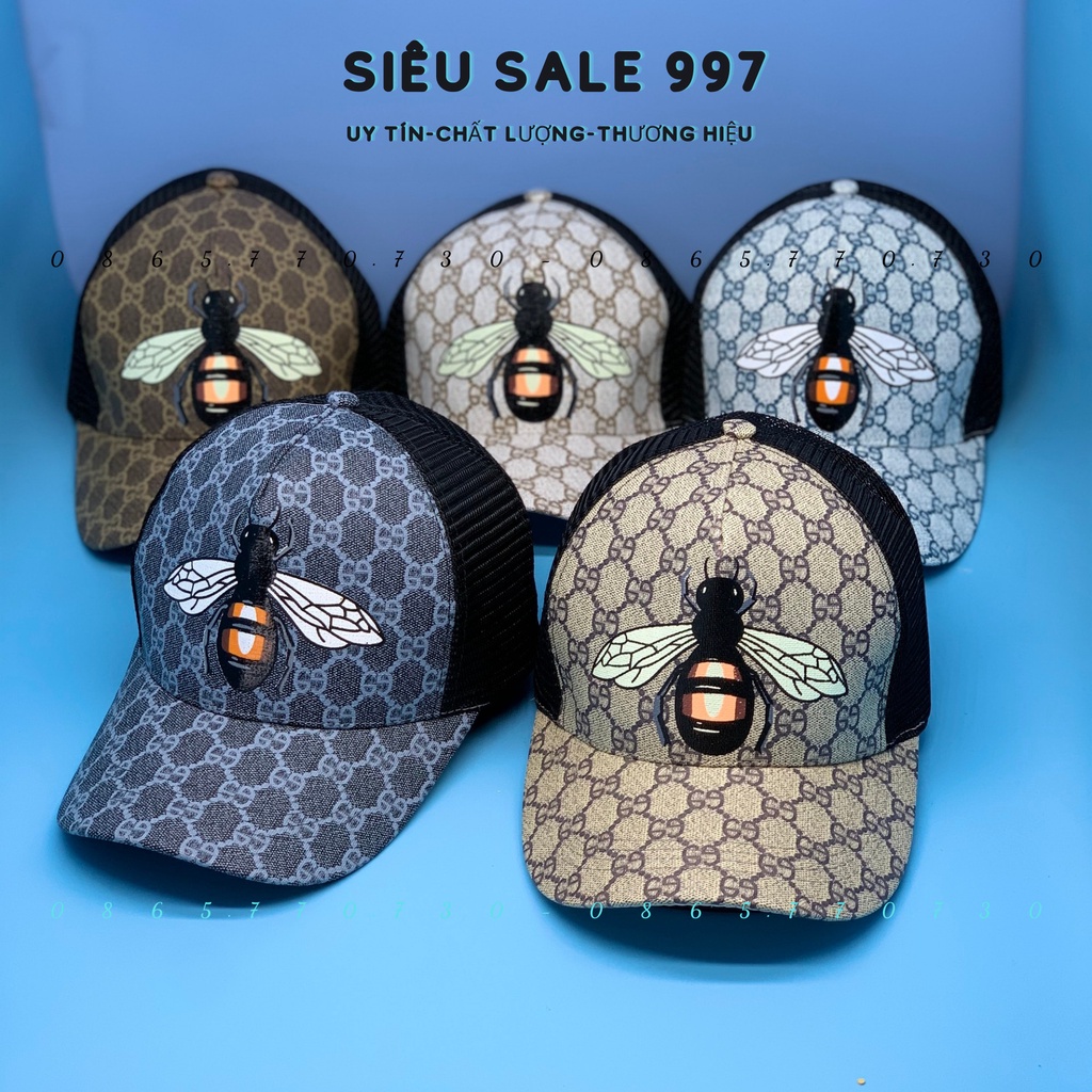 NÓN KẾT CON ONG PHỐI LƯỚI CAO CẤP FULL ĐEN NGẦU THỜI TRANG NAM NỮ