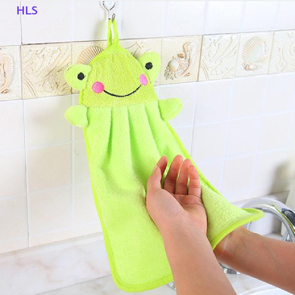 1 Khăn Tắm Mềm Mại Hình Thú Hoạt Hình Treo Tường Cho Bé